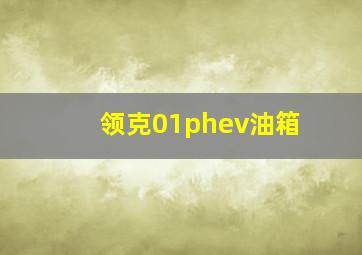 领克01phev油箱