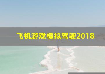 飞机游戏模拟驾驶2018