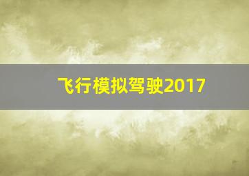 飞行模拟驾驶2017