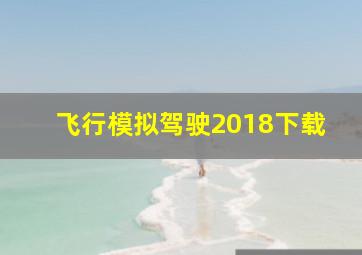 飞行模拟驾驶2018下载