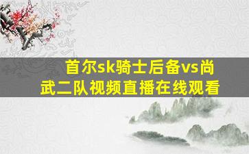 首尔sk骑士后备vs尚武二队视频直播在线观看