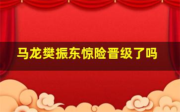 马龙樊振东惊险晋级了吗