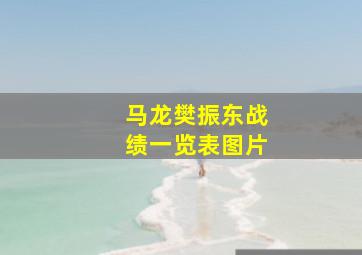 马龙樊振东战绩一览表图片