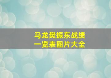 马龙樊振东战绩一览表图片大全