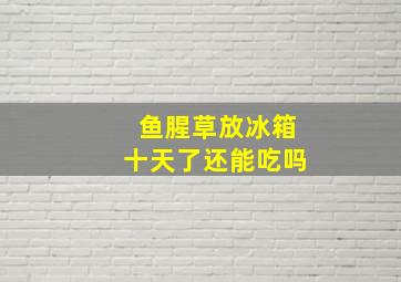 鱼腥草放冰箱十天了还能吃吗