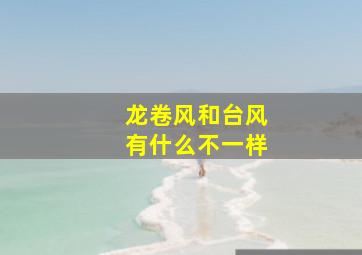 龙卷风和台风有什么不一样